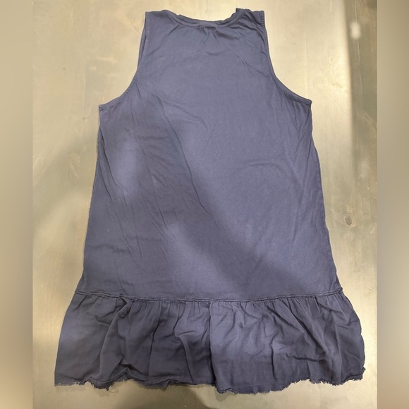 Nation LTD Drop Waist Ruffle Tank Dress Navy Size Large - Picture 3 of 3